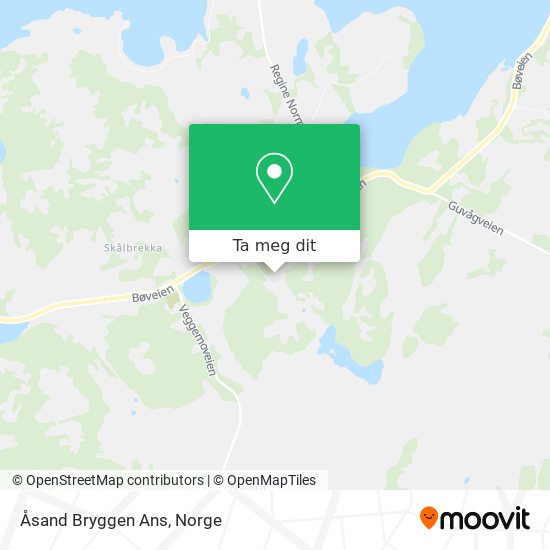 Åsand Bryggen Ans kart