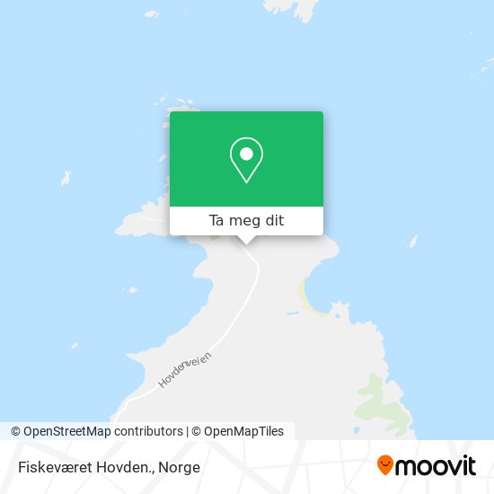 Fiskeværet Hovden. kart