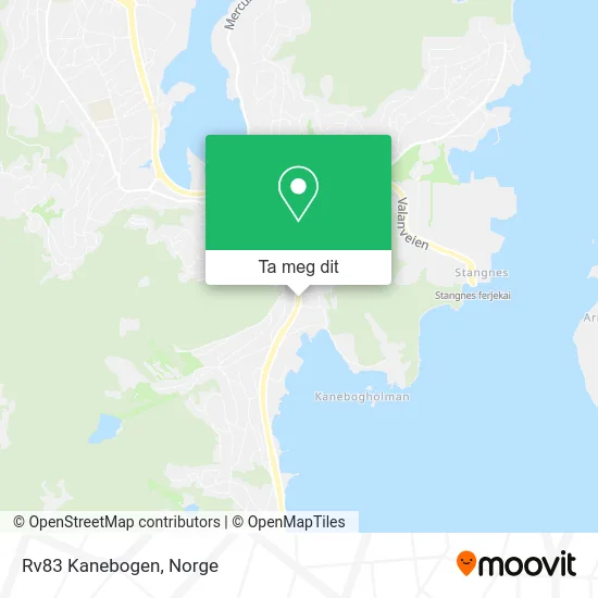 Rv83 Kanebogen kart