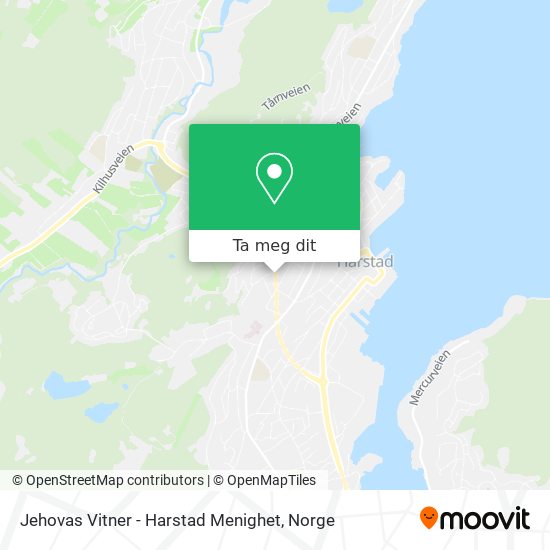 Jehovas Vitner - Harstad Menighet kart