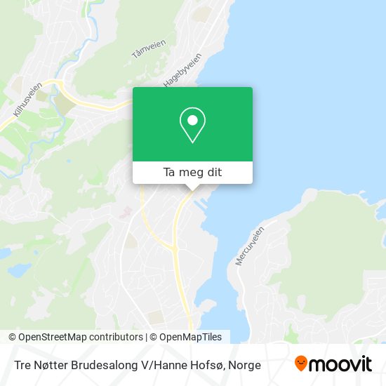 Tre Nøtter Brudesalong V / Hanne Hofsø kart