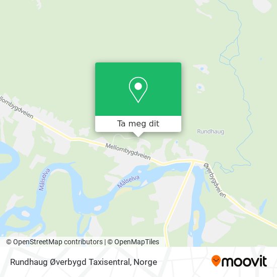 Rundhaug Øverbygd Taxisentral kart