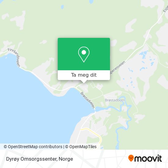 Dyrøy Omsorgssenter kart