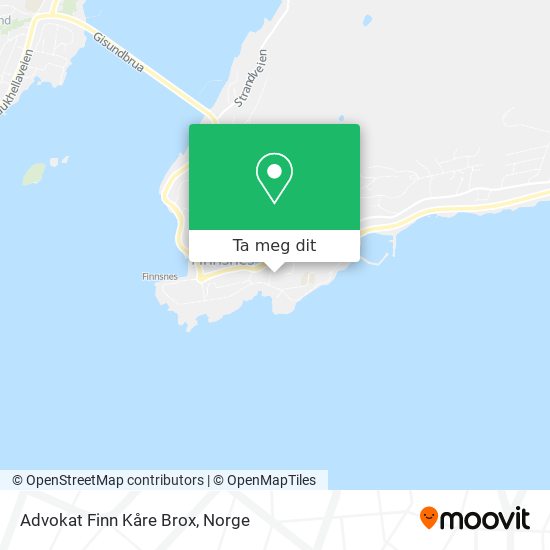 Advokat Finn Kåre Brox kart