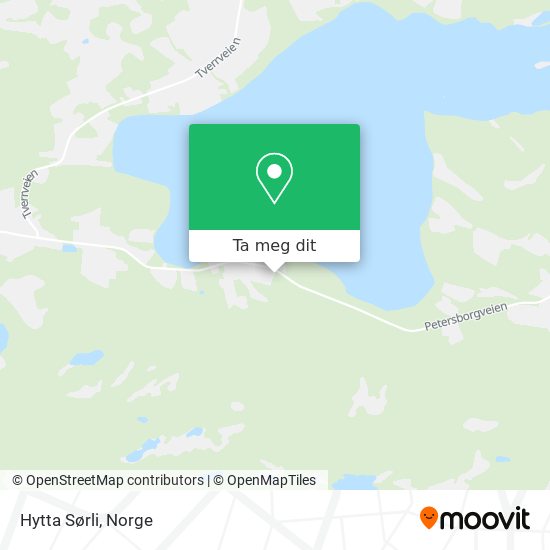 Hytta Sørli kart
