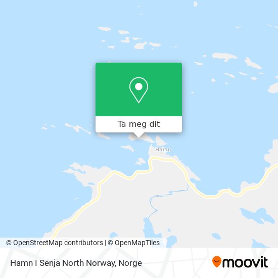 Hamn I Senja North Norway kart