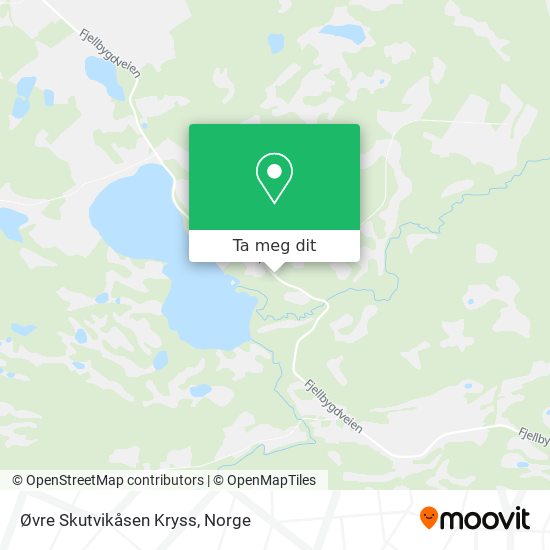 Øvre Skutvikåsen Kryss kart