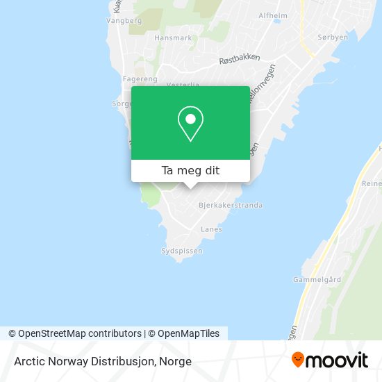 Arctic Norway Distribusjon kart