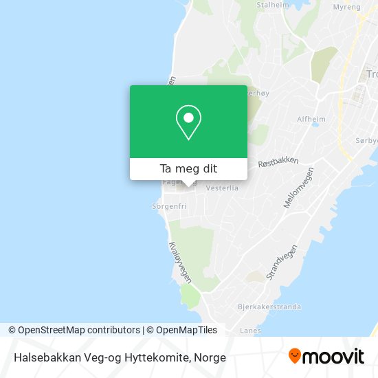 Halsebakkan Veg-og Hyttekomite kart