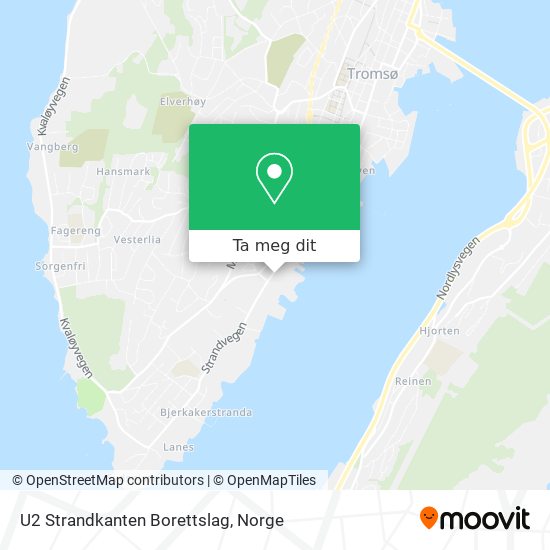 U2 Strandkanten Borettslag kart