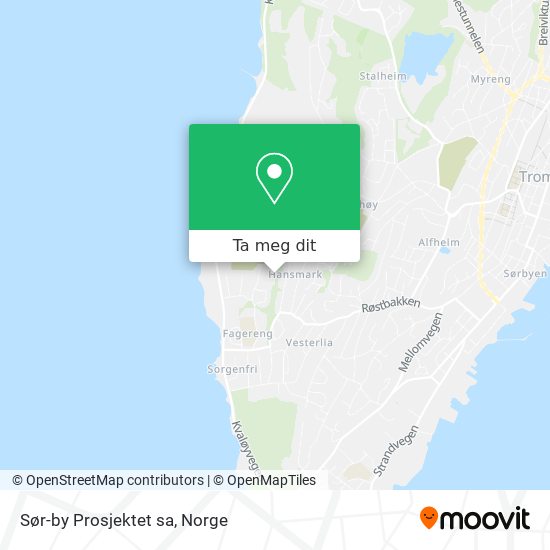 Sør-by Prosjektet sa kart
