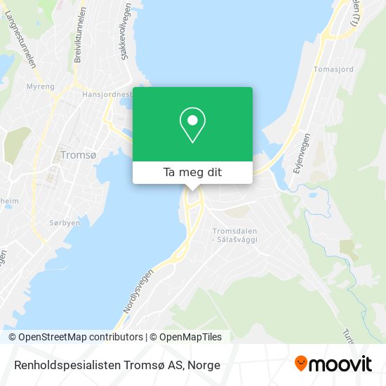 Renholdspesialisten Tromsø AS kart