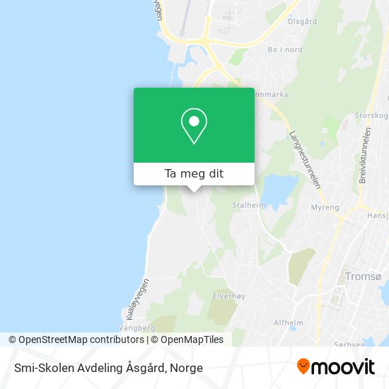 Smi-Skolen Avdeling Åsgård kart