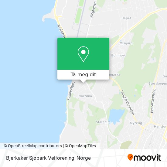 Bjerkaker Sjøpark Velforening kart