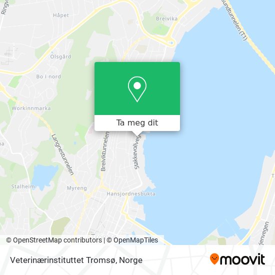 Veterinærinstituttet Tromsø kart