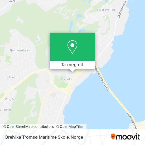 Breivika Tromsø Maritime Skole kart