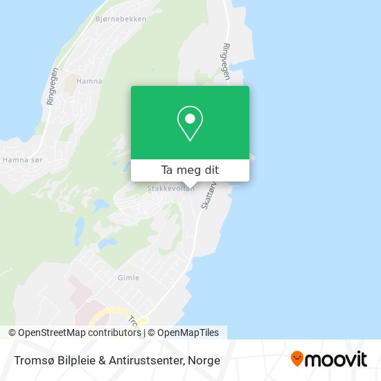 Tromsø Bilpleie & Antirustsenter kart