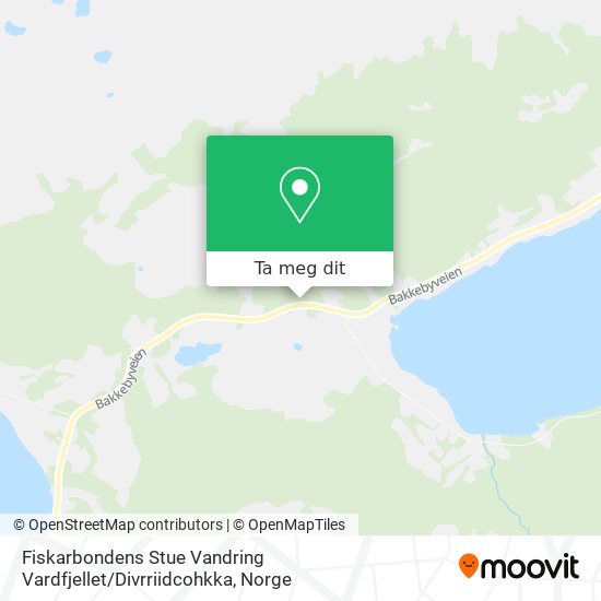 Fiskarbondens Stue Vandring Vardfjellet / Divrriidcohkka kart