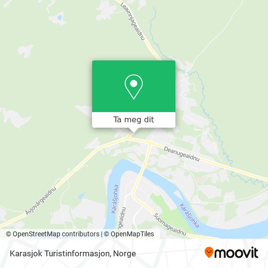 Karasjok Turistinformasjon kart