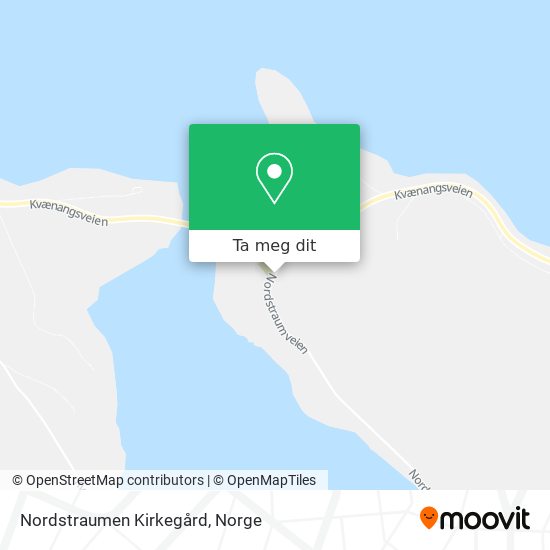 Nordstraumen Kirkegård kart