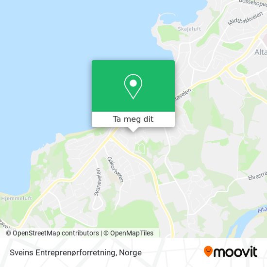 Sveins Entreprenørforretning kart