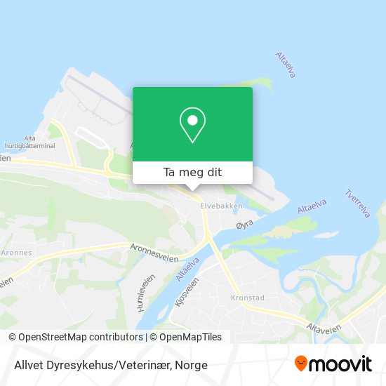 Allvet Dyresykehus/Veterinær kart
