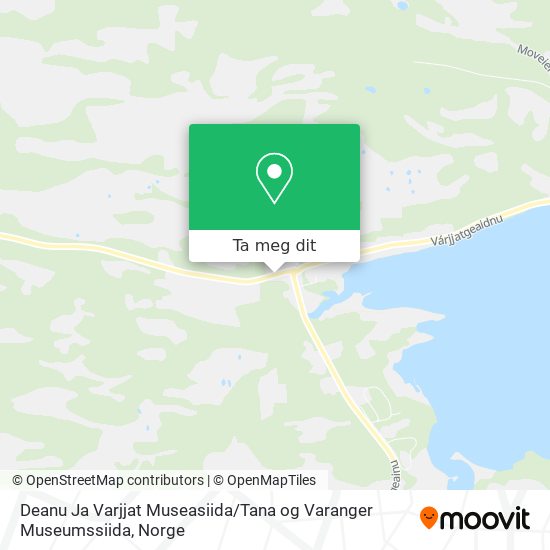 Deanu Ja Varjjat Museasiida / Tana og Varanger Museumssiida kart
