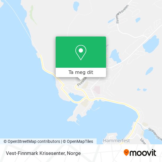 Vest-Finnmark Krisesenter kart