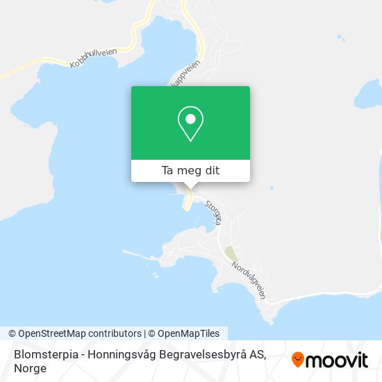 Blomsterpia - Honningsvåg Begravelsesbyrå AS kart