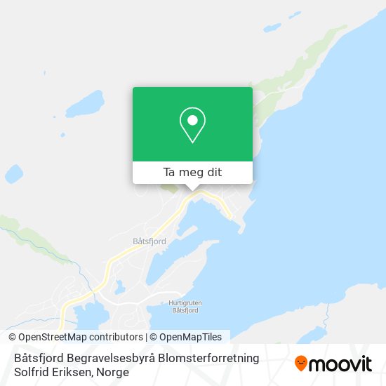 Båtsfjord Begravelsesbyrå Blomsterforretning Solfrid Eriksen kart
