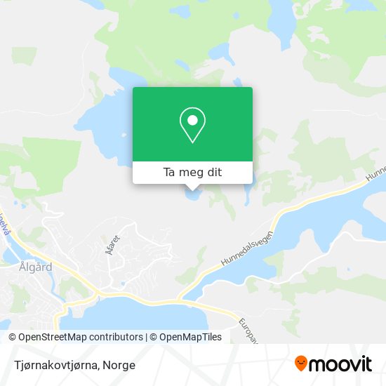 Tjørnakovtjørna kart