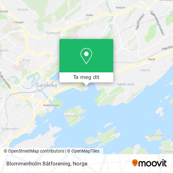 Blommenholm Båtforening kart