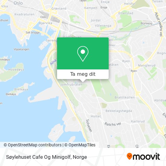 Søylehuset Cafe Og Minigolf kart