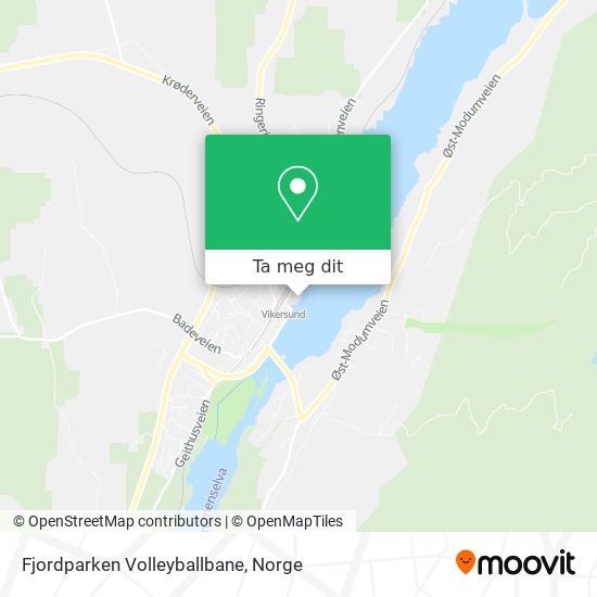 Fjordparken Volleyballbane kart