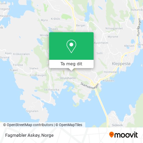 Fagmøbler Askøy kart