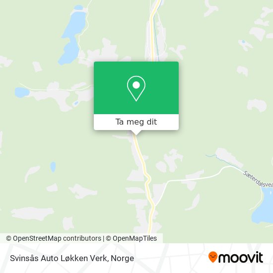 Svinsås Auto Løkken Verk kart