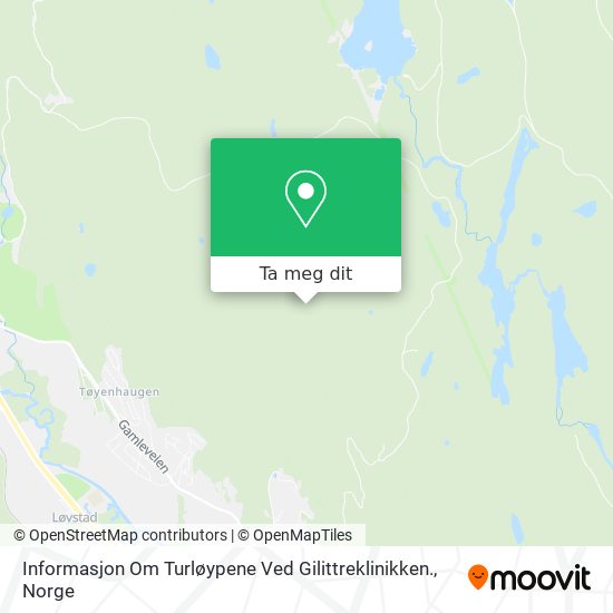 Informasjon Om Turløypene Ved Gilittreklinikken. kart