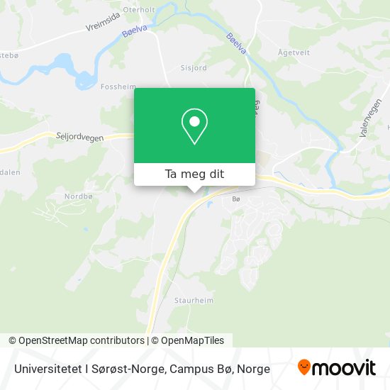 Universitetet I Sørøst-Norge, Campus Bø kart