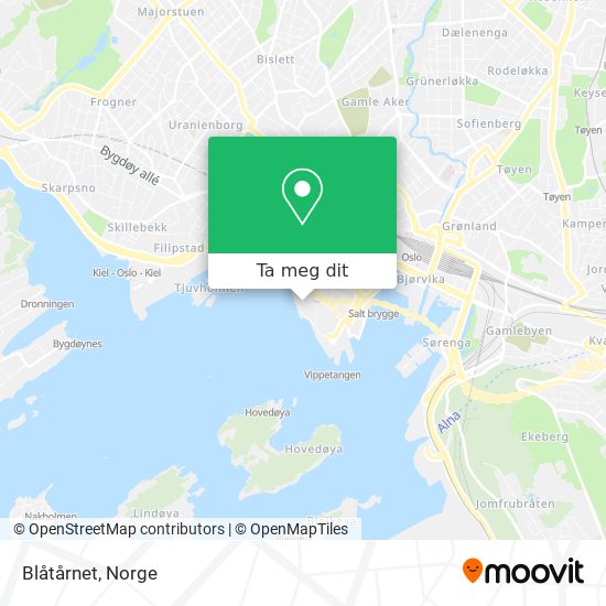 Blåtårnet kart