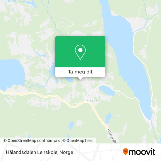 Hålandsdalen Leirskole kart