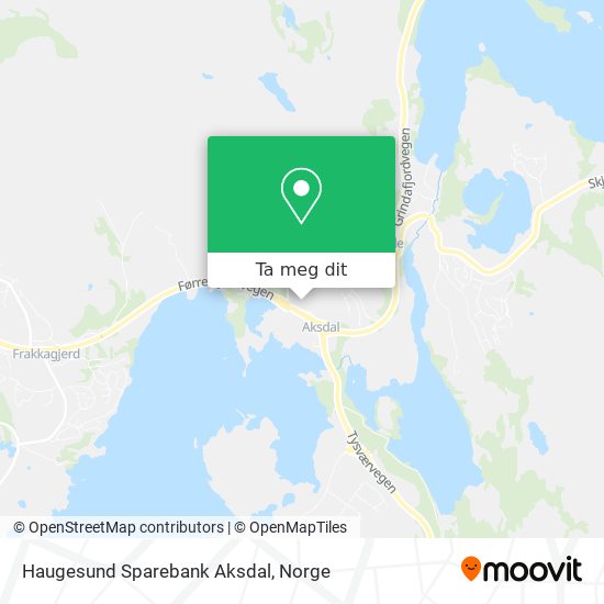 Haugesund Sparebank Aksdal kart