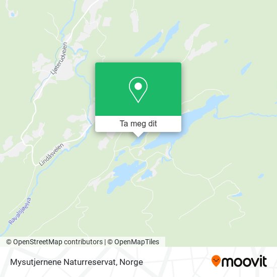 Mysutjernene Naturreservat kart
