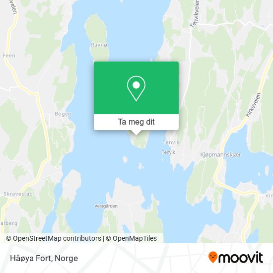 Håøya Fort kart