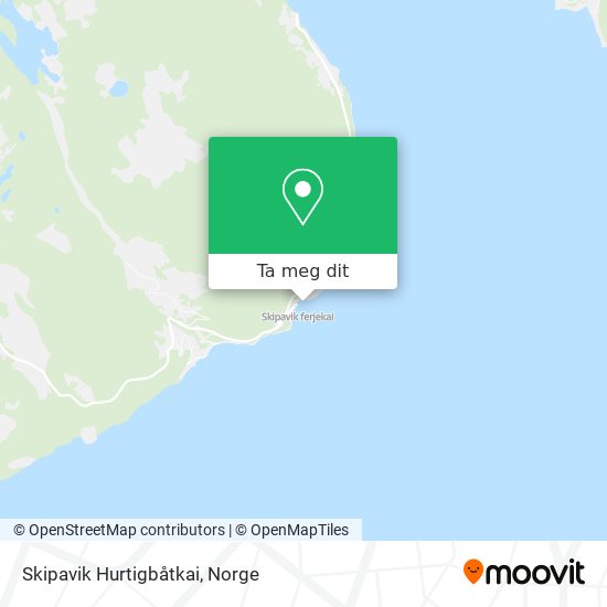 Skipavik Hurtigbåtkai kart