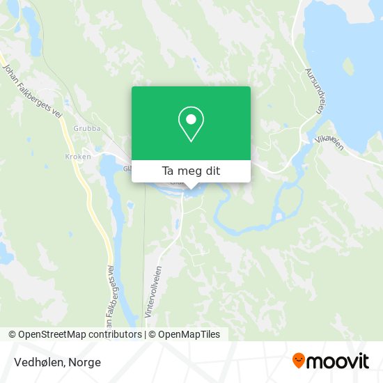 Vedhølen kart