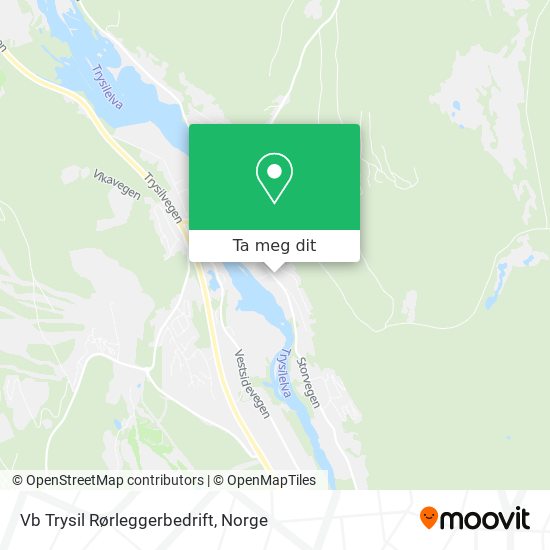 Vb Trysil Rørleggerbedrift kart