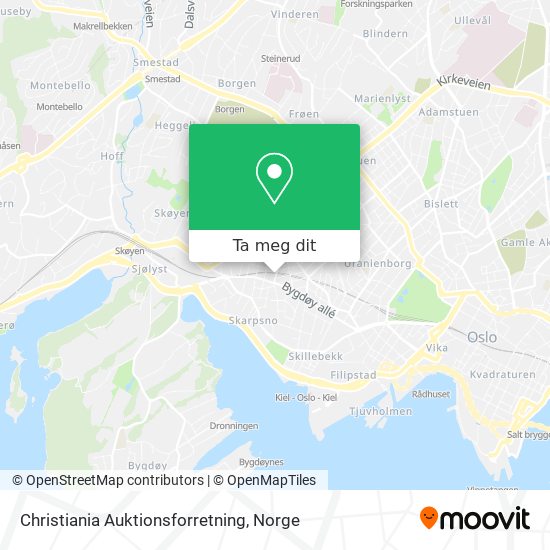 Christiania Auktionsforretning kart