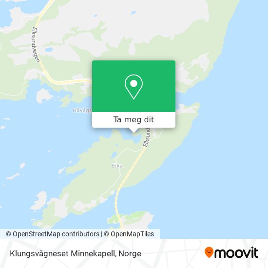 Klungsvågneset Minnekapell kart