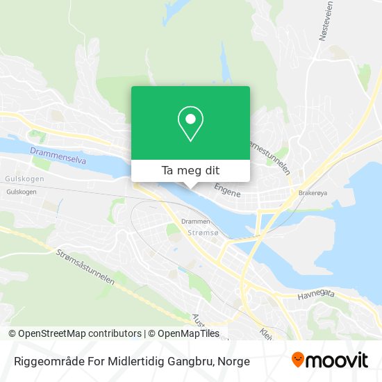 Riggeområde For Midlertidig Gangbru kart