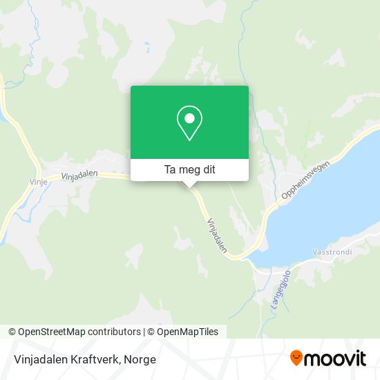 Vinjadalen Kraftverk kart